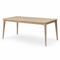 Mesa de comedor de madera maciza marrón 180x90x75 cm