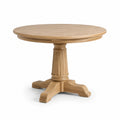 Mesa redonda de madera de roble 100 cm